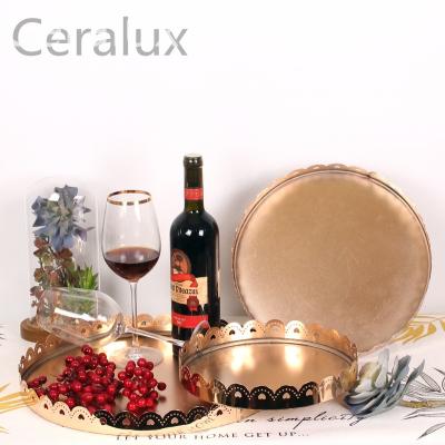 China Morden Hot Sale Decor Serving Decor Nordic Luxury Modern Fragrance Tray Serving Table Tray For Hotel Wedding Home Decoration for sale