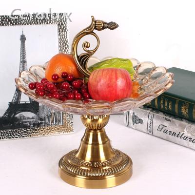 China MIDDLE EAST factory direct unique style glass fruit bowl Halloween candy jar decoration ornaments gift for sale