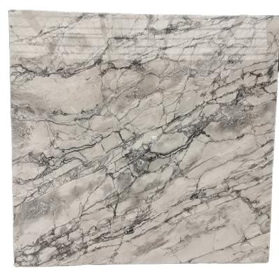 China Modern Bendable gray polished 1mm ultra-thin marble for sale