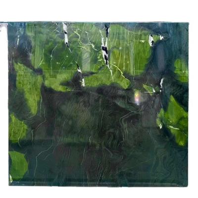 China Modern Avocado Green 1mm Ultra Thin Marble Flexible Stone for sale