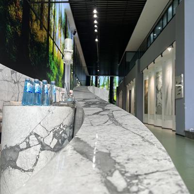 China Modern Flexible stone bending design 1mm ultra-thin marble for sale