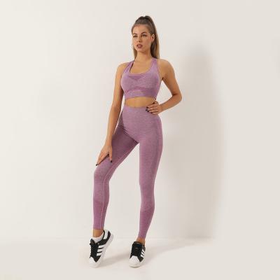 China Wholesale Custom Butt Lifting Sports Breathable With Sexy Biker Women Yoga Summer Fitness Gym Long Pants Set for sale