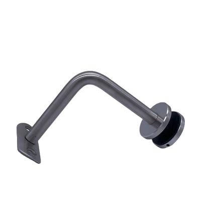 China Modern Foshan Factory Price 304 Stainless Steel 316 Glass Bracket With Black Rubber For Glass Railing for sale