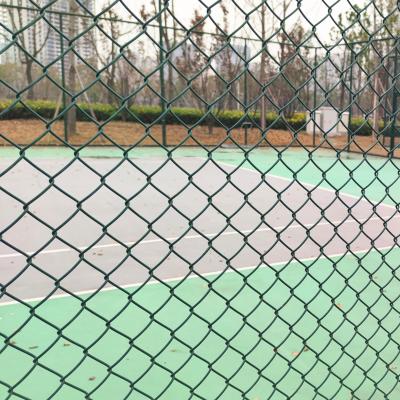 China Building Wire Mesh Large Stock Low Price China Manufacture PVC Coated Chain Link Wire Mesh Chain Link Fence For Garden for sale