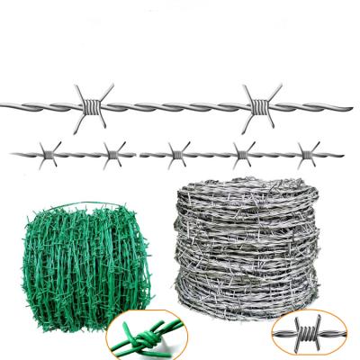 China Q195 Low Carbon Steel Razor Wire High Quality Hot Dipped Galvanized Fence Or PVC Coated Barbed Wire Price Per Ton In Anping for sale