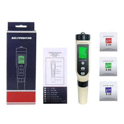 China 4 in1 Digital Large Screen 0-14 Portable PH Meter For PH ORP H2 Temp For Water Testing WB-NL for sale