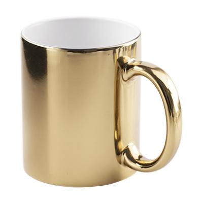 China New Design Disposable 11oz Sublimation Metal Electroplating Cup Mugs for sale