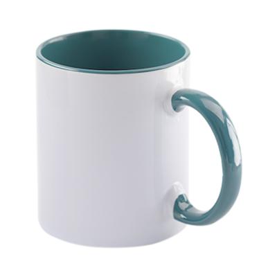 China China Manufacturer Supplies 11oz Rim Handle Color Mug Ceramic Disposable Inner Cup for sale