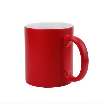 China Viable cheap 3A 350ml sublimation heat transfer printing design color changing magic mug for sale