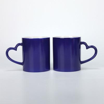 China Sustainable Wholesale 11oz Sublimation Ceramic Blank Magic Mugs for sale