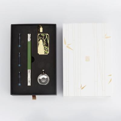 China Cultural Wholesale Copper And Zinc Alloys And Creative Products With You Changshuo Series Pen Set With Box for sale