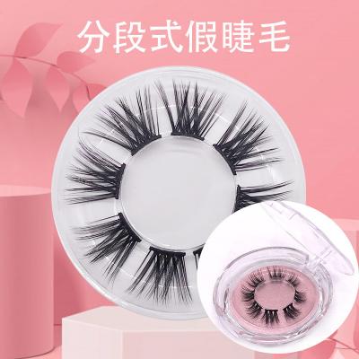 China 2022 Colorful The Most Popular Superfine Strip Lashes Extension Tape Strips DIY Lashes Group Customer Eyelashes for sale