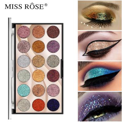 China Flat 16scolor Eyeshadow Natural Solid Diamond Mesh Powder Waterproof High Gloss Contouring Face Brighten Pearl Nose Shadow for sale