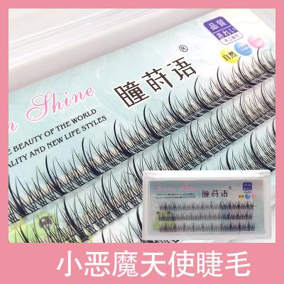 China 25-30 Times Natural Individual Long Flare Lashes Group False Eyelashes 60 Packs / Boxes for sale