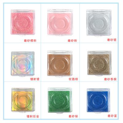 China Recyclable Wholesale Exquisite Luxury Empty Eyelash Packaging Square Lashsbox For Custom Lashes for sale