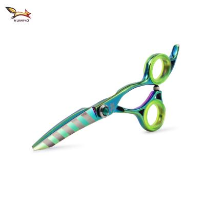 Китай 2019 KUMIHO NCL-60 High Cut Hairdressing Scissors 6inch Chinese Grade Hair Shear 440c Stainless With Diamond Screw продается