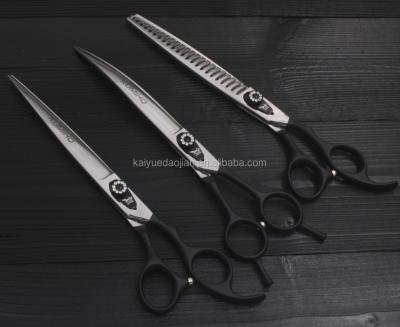 China P3316 Pet Scissors Stainless Steel Cutting and Viable High Quality Thinning and Curved Shear for Pet Grooming for sale