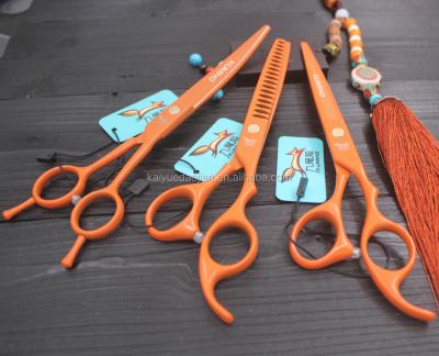 China P2559 6cr13 7 inch Professional Pet Scissors Pet Grooming Scissors Clipping and Thinning Set for sale