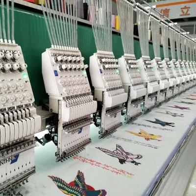 China Yonthin high speed Computer Embroidery Machines 68 heads price for curtain and lace in garment t-shirt en venta