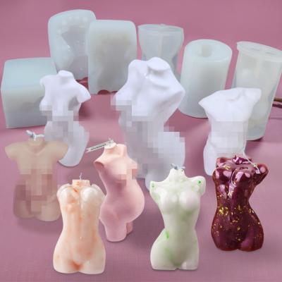 China Super Sustainable Factory Wholesale High Grade Handmade Candle Molds Silicone Body Candle Mold for sale