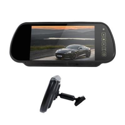 China Bluetooth 12-36V Handsfree 7 Inch Rearview Mirror Monitor With OEM Bracket for sale