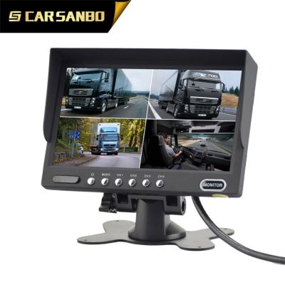 China 7Inch TFT Color Quad Car Monitor With 4 Way Video Input 7