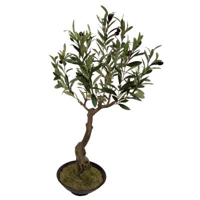 China Wholesale Fake Olive Tree Home Decoration Artificial Olive Tree Bonsai Factory Environmental Export for sale