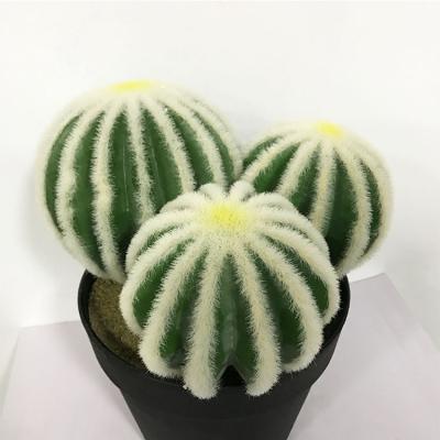 China High simulation China factory supplying artificial cactus ball with flower bonsai trees for wholesale for sale