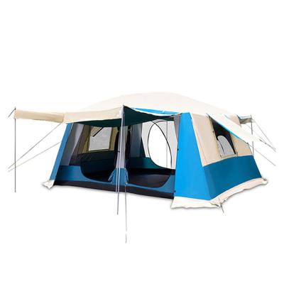 China Straight tie type outdoor travel fiberglass frame family 8 person waterproof camping tent for sale for sale