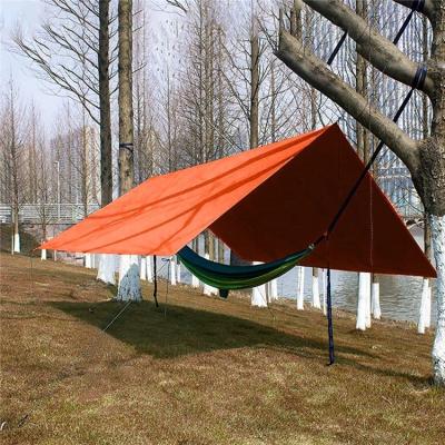 China Outdoor camping hiking travel umbrella fabric rain fly tent tarp ultralight oxford ripstop swing rainfly camping shelter for sale