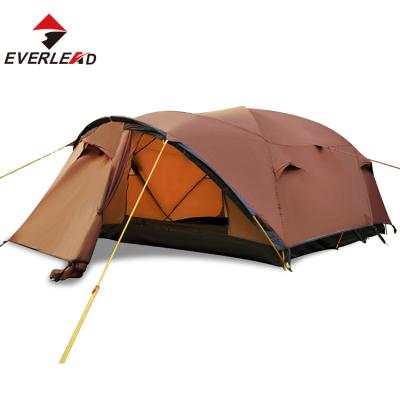 China Luxury 4 person aluminum 2 layer family waterproof outdoor camping tents for sale