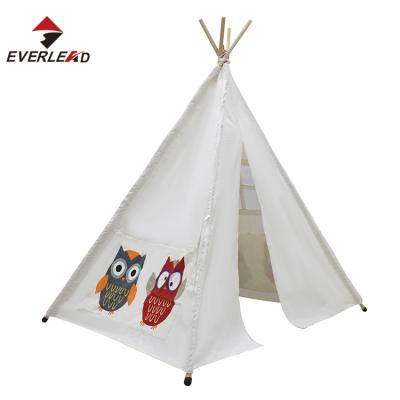 China 13*14*94cm custom logo canvas indian triangle house teepee tent witn windoor for sale