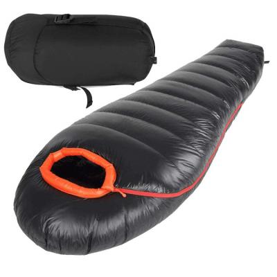 China Winter Duck Down Survival Mummy Lightweight Portable Ultralight Camping Sleeping Bag for sale