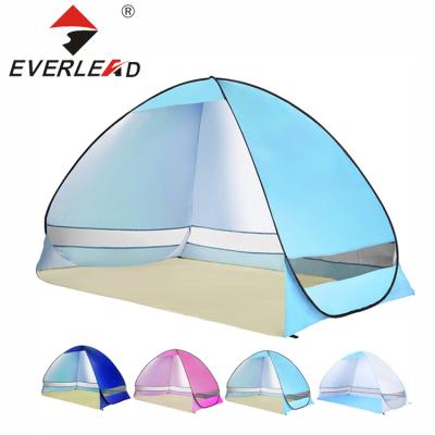 China 3-4 Person Outdoor Automatic Fishing Tent Camping Beach Sun Shelter UV-Resistant Anti UV Noise for sale