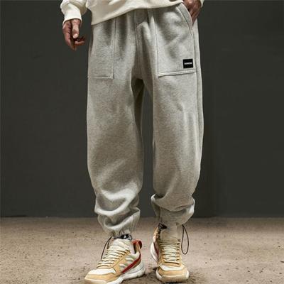 China OEM Breathable Pile Cargo Sweatpants Men Pants Jogging Cotton 80 20 Polyester Trousers for sale