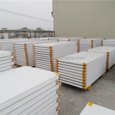 China Modern CE ISO Certified 50-200 Mm Steel Sandwich Panel Heat Insulation Thick Light Insulation Easy Installation EPS Color for sale