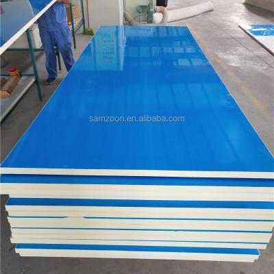 China China Modern CE Certified Source Factory Direct Supply of Modern Flat Insulation Ceiling and Wall Panels Polyurethane Sandwich Panel for sale