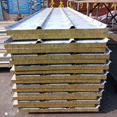 China China modern factory manufactures type 950/1050 grade A1 high density light weight fireproof color steel sandwich panel for sale