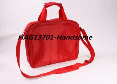 China Red 420D polyester document briefcase bag for ladies and Men for sale