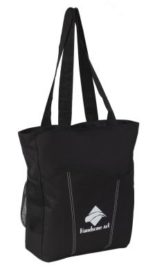 China black shopping tote bags in 600D polyester -HAS14050 for sale