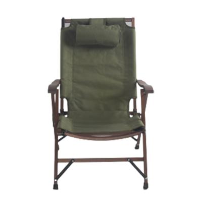 China Factory Price Durable Portable Adjustable Backrest Wooden Sling Folding Folding Chair for sale