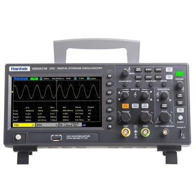 China DSO2C10 Digital Oscilloscope 2CH Digital Memory 1GS/s Sampling Rate 100MHz Electronic Bandwidth Economical Dual Channel Oscilloscope for sale