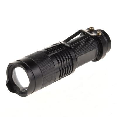 China Mini Emergency Clover Lanterna Small Torch Aluminum Alloy LED Waterproof Zoomable Portable Flashlight for sale