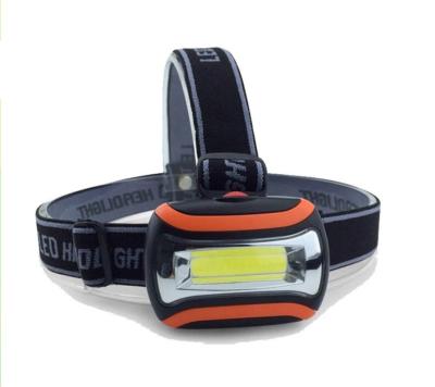 China CLOVER Head Camping Lamp Waterproof 3*AAA Battery 3W COB High Power 200 Lumens Led Headlamp for sale