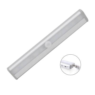 China Easy Installation Clover PIR Motion Sensor LED Under Cabinet Bar Light Closet Wardrobe Lighting Cabinet Light with Magnet for sale