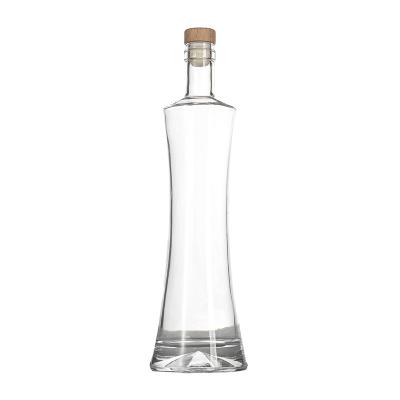 China Wish 750 ml Brandy Rum Square Spirit Liquor Bottle 750ml Gin Whiskey Wine Vodka Glass Bottle for sale