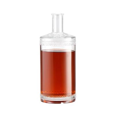 China Wishing 50ml 100ml 200ml 500ml 750ml vodka whiskey brandy glass bottle for sale