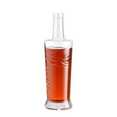 China Wishing Liquor Spirits Glass Empty Whiskey Bottles 500Ml Fruit Wine Glass Bottle Whiskey Mountain Bottles For Vodka Gin Whiskey for sale