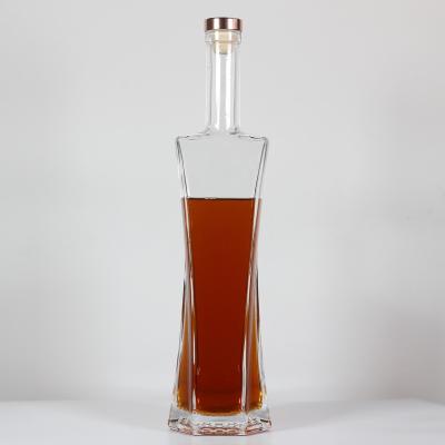 China Amber Juice Beer Whiskey Glass Bottle maker wish embossed logo for sale