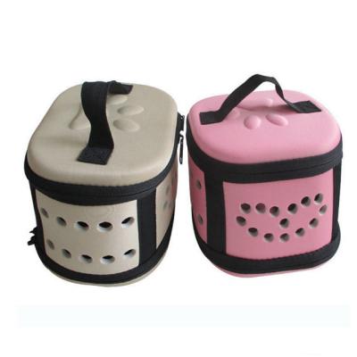 China Large Cat Backpack Foldable Multi Function Breathable Portable Pet Space Capsule Cage Pet Carrier Bag Car Printing Accessories Travel for sale